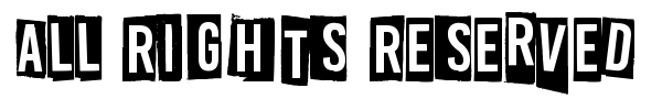 All Rights Reserved font preview